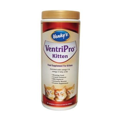 Venkys VentriPro Feed Supplement Mother Milk Replacement for Young Kittens 200gm