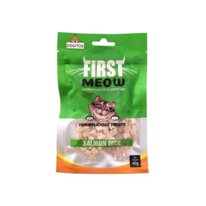 First Meow Healthy  Salmon Dice Cat Treats 40gm