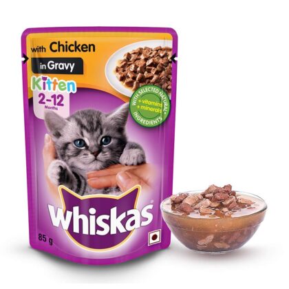 Whiskas - Chicken in Gravy - Wet Food For Kitten 85gm