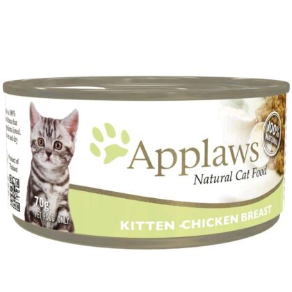 Applaws Chicken Breast Tinned Kitten Wet Food 70gm
