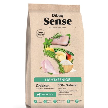 Dibaq Sense Low Grain Light and Senior Chicken Dry Dog Food