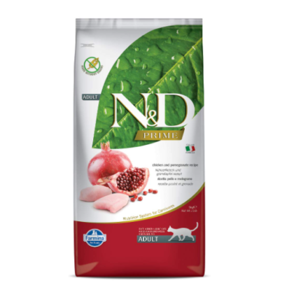Farmina N & D Prime Chicken & Pomegranate Grain free Cat Dry Food Adult