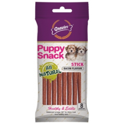 Gnawlers Puppy Snack Stick Dog Treat 8 piece