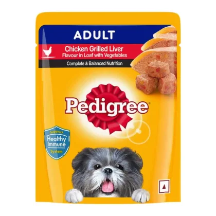 Pedigree Chicken Grilled Liver in Loaf with Vegetables Adult Dog Wet Food 70gm