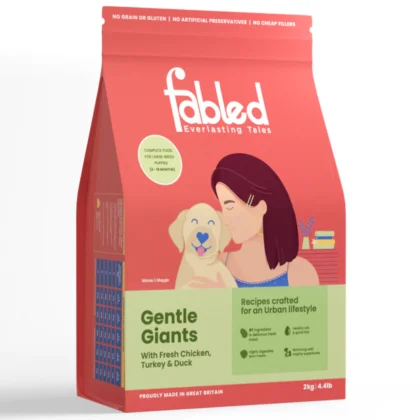 Fabled Gentle Giants Fresh Chicken Turkey and Duck Large Breed Puppy Dry Food