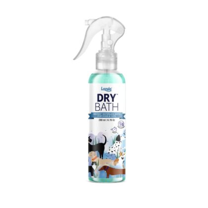 Lozalo Dry Bathe Shampoo for Dogs & Cats, 200 ml