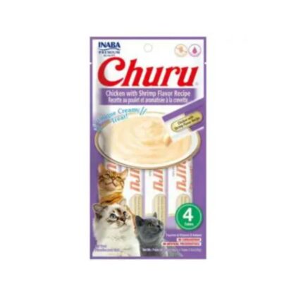Inaba Churu Chicken With Shrimp Recipe Cat Treats, 56 gm