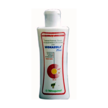 Vetoquinol Wokazole skin lotion, 100ml for dogs & cats