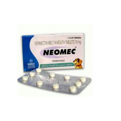 Intas Neomec Ivermectin tabs,10 mg For Dogs 10 Tablets