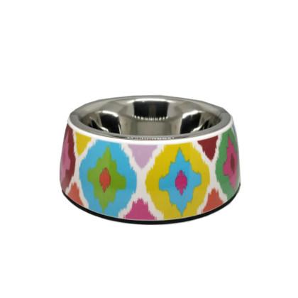 Basil Bowl Melamine Printed for Cats and Dogs-S