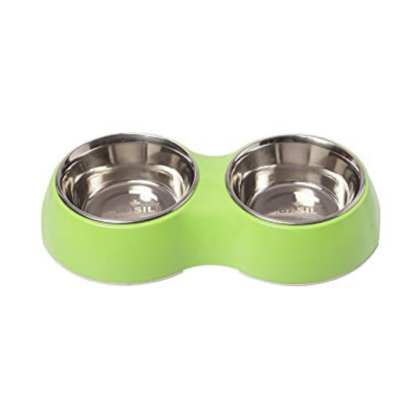 Basil Double Melamine Bowl Dinner Set ?V Green