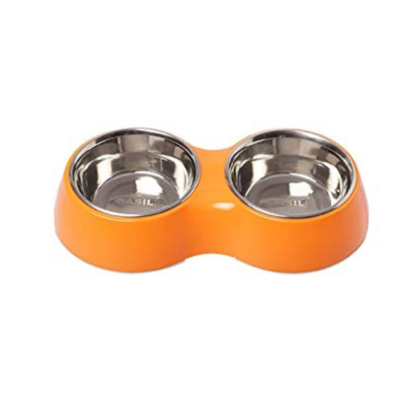 Basil Double Melamine Bowl Dinner Set ?V Orange