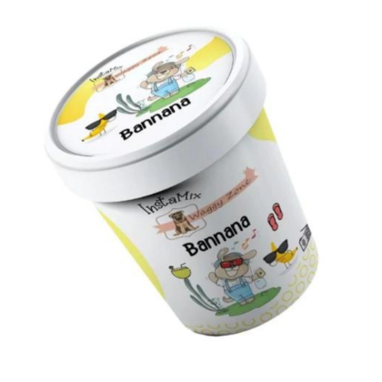 Waggy Zone Instamix Ice Cream For Dogs - Bumpy Banana 40gm