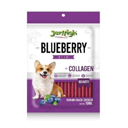 Jerhigh Blueberry Stix Dog Treats Jerhigh Blueberry Stix ?V Puppies and Adult Dog Treats 100gm