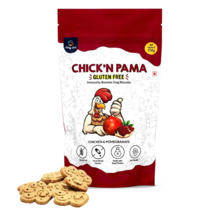 Goofy Tails Chick??N Pama Gluten Free Chicken Biscuits for Dogs and Puppies - 250g