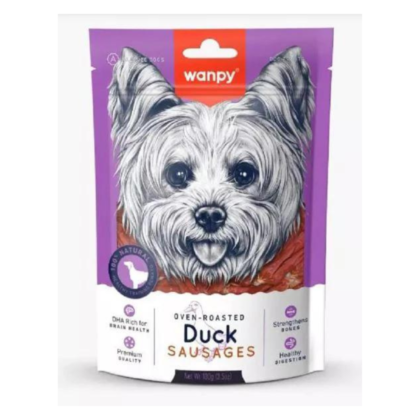 Wanpy Oven Roasted Duck Sausages ?V Dog Treats 100gm