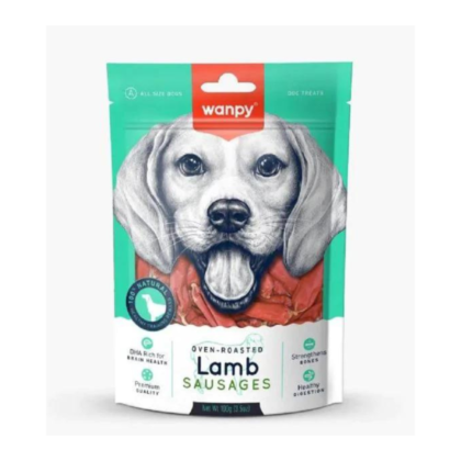 Wanpy Oven Roasted Lamb Sausages ?V Dog Treats 100gm