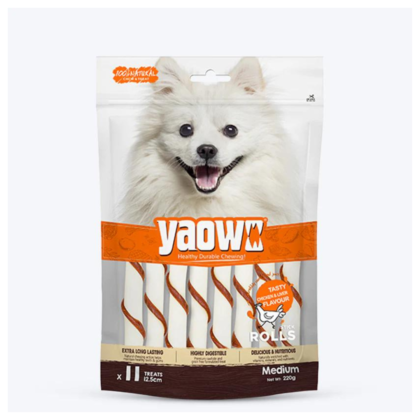 Gnawlers Yaowo Stick Roll Chicken And Liver Dog Treat M- 500 g