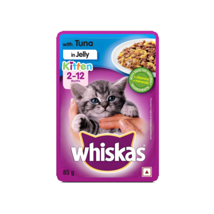 Whiskas Wet Meal Kitten Cat Food - Tuna in Jelly 85gm
