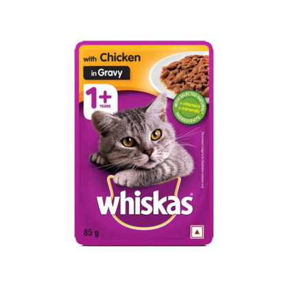 Whiskas Chicken in Gravy Adult Wet Cat Food - 85 g