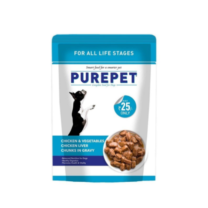 Purepet Dog Chicken & Veg Chunks In Gravy 70Gm