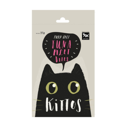Kittos Purr-fect Tuna Filet Bites Cat Treats 35gm