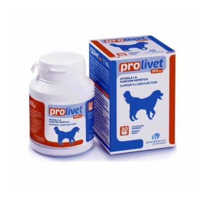 Bioiberica Prolivet 200mg liver supplement, 10 tabs for dogs & cats