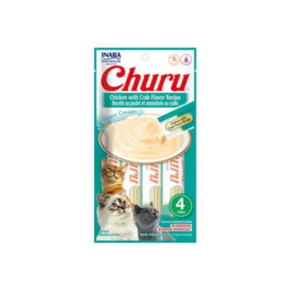 Inaba Churu Chicken With Crab Recipe Cat Treats, 56 gm