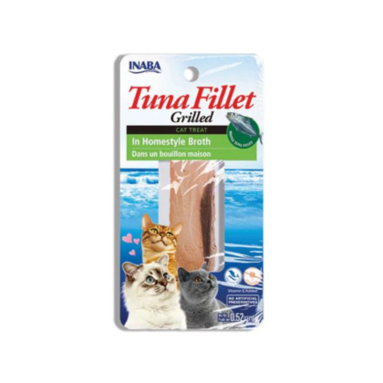 Inaba Grilled Tuna Fillet in Homestyle Broth Treat For Cats 15g