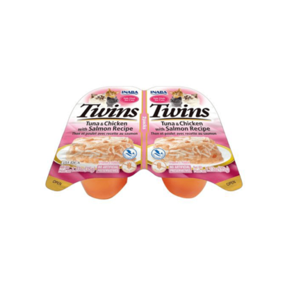 Inaba Twins Tuna And Chicken With Salmon Recipe 70gm