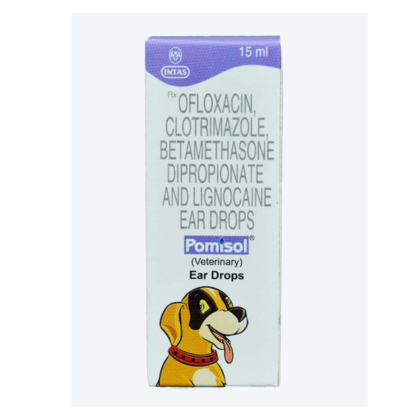 INTAS Pomisol Ear Drops 15ml For Dogs