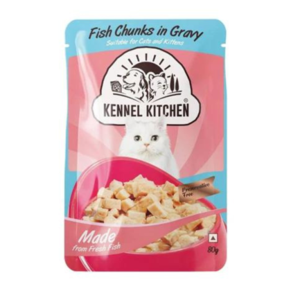 Kennel Kitchen Fish Chunks In Gravy Wet Dog Food ?V 80 g