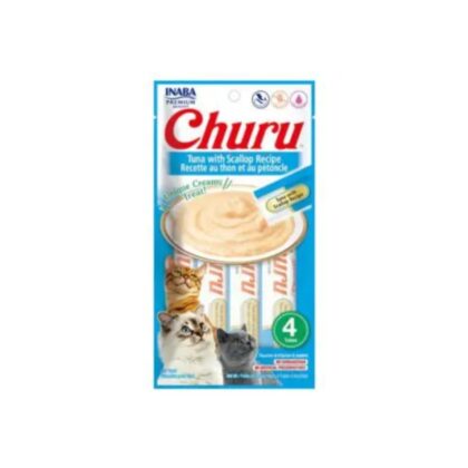 Inaba Churu Tuna With Scallop Recipe Cat Treats, 56 gm
