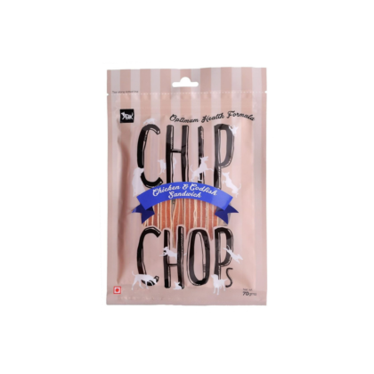 Chip Chops Chicken & Codfish Sandwich, Dog Treat, 70g,