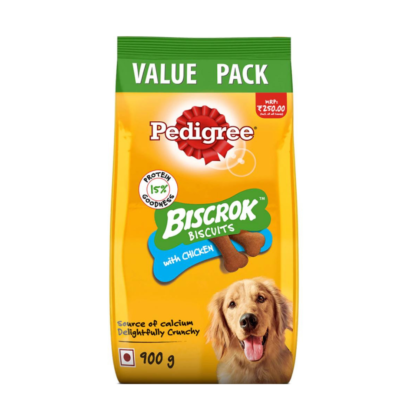 Pedigree Chicken Flavour Biscrok Biscuits Dog Treats 900gm