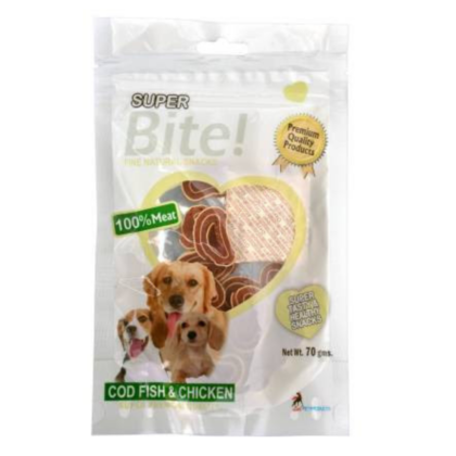 Super Bite Cod Fish And Chicken Dog Treats - 70 Gm