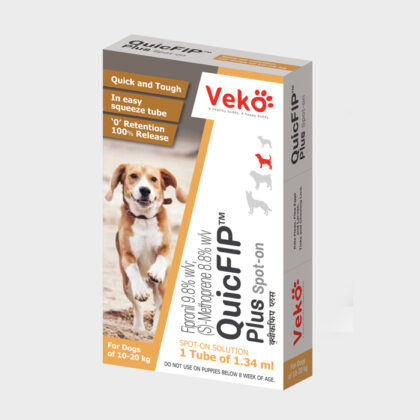 Veko Quicfip Plus Spot on with fipronil & S-Methoprene for dogs