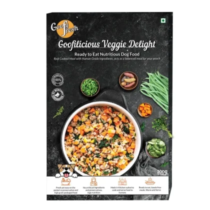 Goofy Fresh Goofilicious Veggie Delight Fresh Food for Dogs and Puppies 200g
